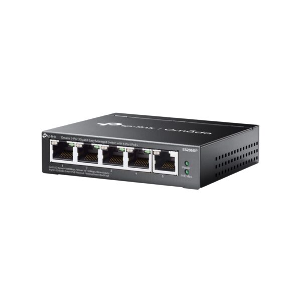 Omada 5-Port Gigabit Easy Managed Switch with 4-Port PoE+ - Image 2
